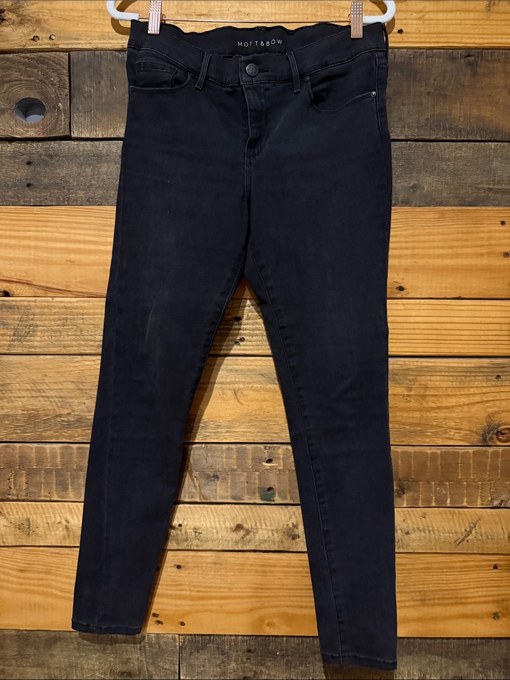 Mott & Bow Black High-Rise Skinny Jeans